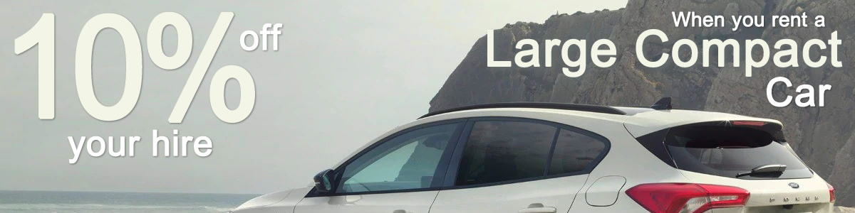Hire a Large Compact Car from Limesquare this June or July with 10% off the hire rate!