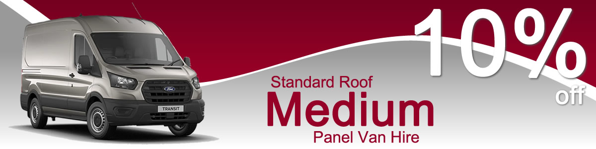 Hire a Standard Roof Medium Panel Van from Limesquare this June or July with 10% off the hire rate!