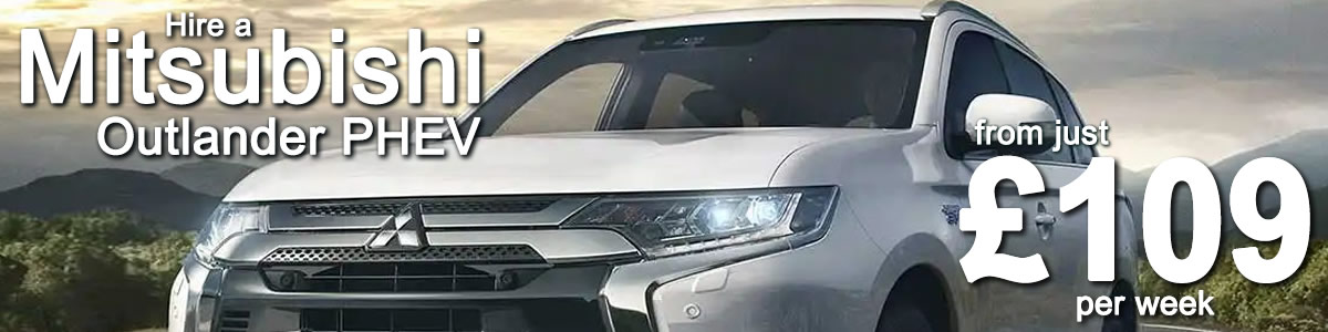 Business Hire Exclusive Offer: Hire a Mitsubishi Outlander PHEV from £109.00 + VAT per week